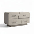 Commode en bois avec quatre tiroirs couleur beige dimensions 120 x 60 x 75cm